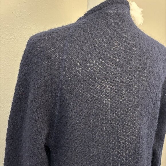 Icewear Iceland Wool Long Cardigan Sweater Navy Blue Wool Women Medium - Picture 10 of 13